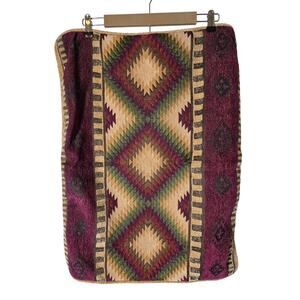 CROSCILL Veracruz Southwest Aztec Red Yellow STANDARD Pillow Shams Set of 2